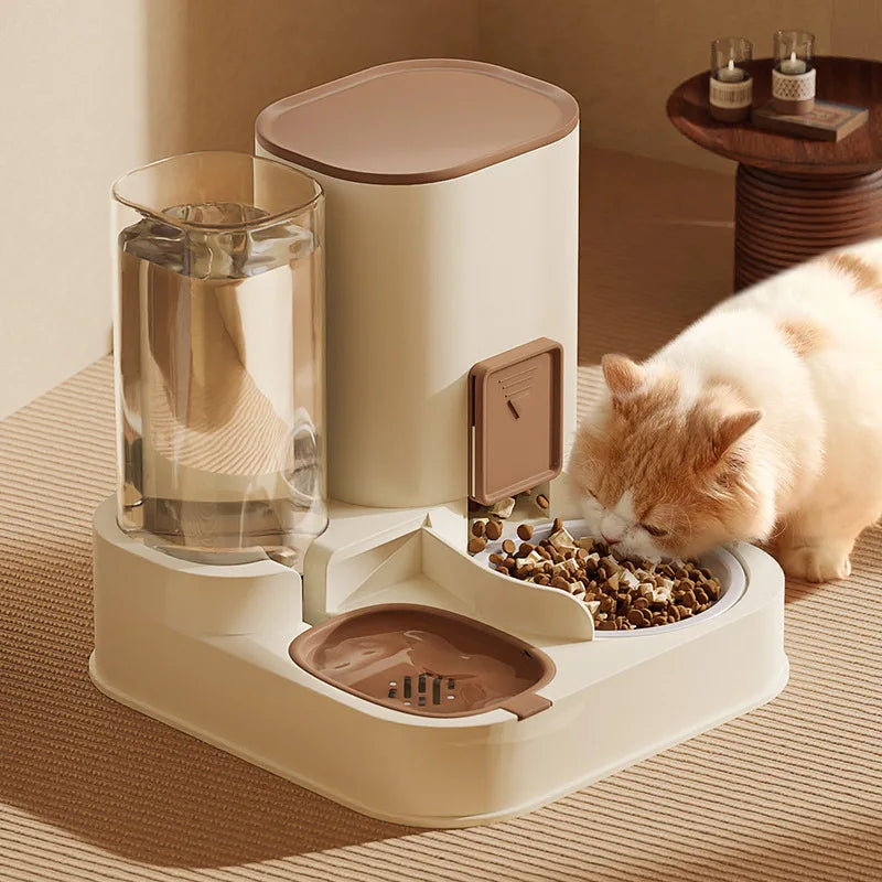"Ultimate Pet Cat Water Dispenser: Large Capacity with Dry-Wet Separation for Automatic Feeding & Hydration!"