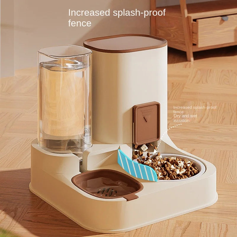 "Ultimate Pet Cat Water Dispenser: Large Capacity with Dry-Wet Separation for Automatic Feeding & Hydration!"