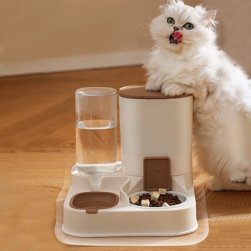 "Ultimate Pet Cat Water Dispenser: Large Capacity with Dry-Wet Separation for Automatic Feeding & Hydration!"
