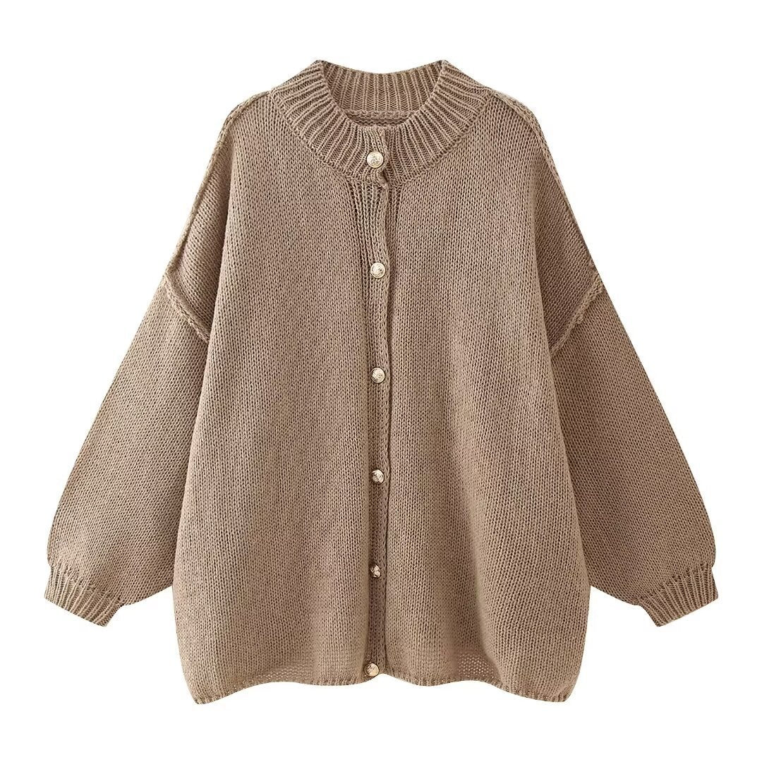 Sophie™ | Oversized vest met gouden knopen
