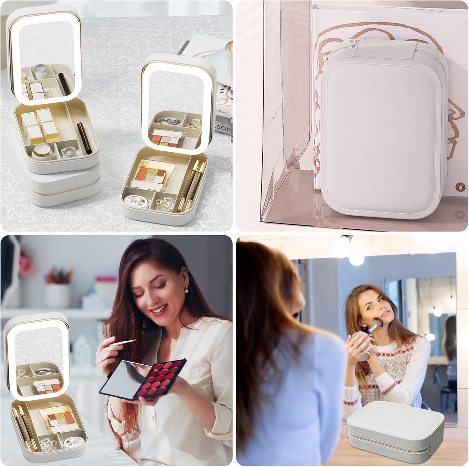 Luxe Make-up Tas met Verlichte Spiegel