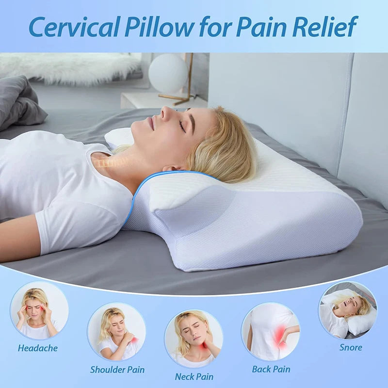 Memory Foam Cervical Pillow, 2 in 1