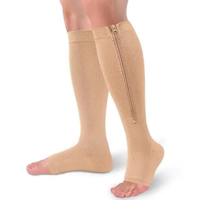 Compressiekousen met rits | Stevige ondersteuning