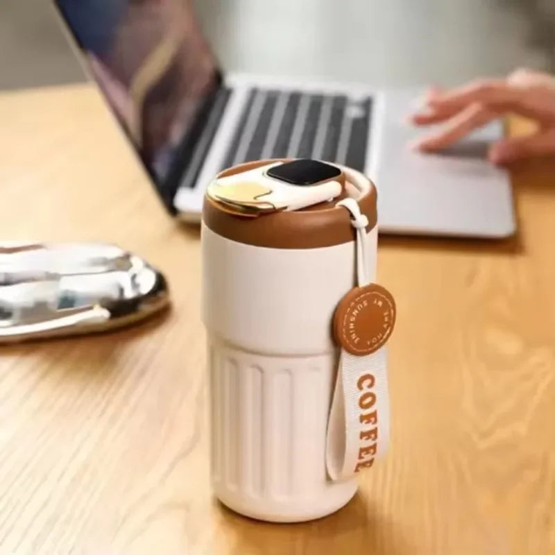 CozyCup™ | De Slimme Thermosbeker die Warmte en/of Kou Bewaakt