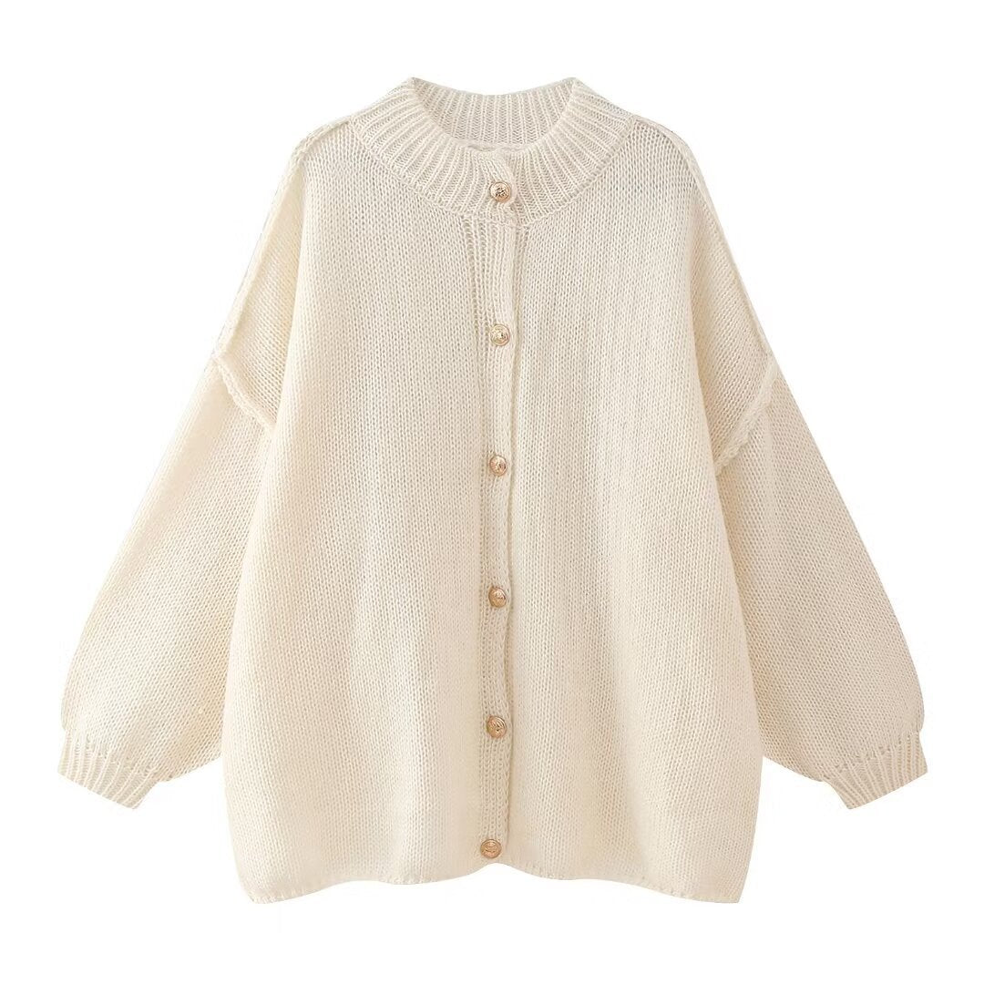 Sophie™ | Oversized vest met gouden knopen