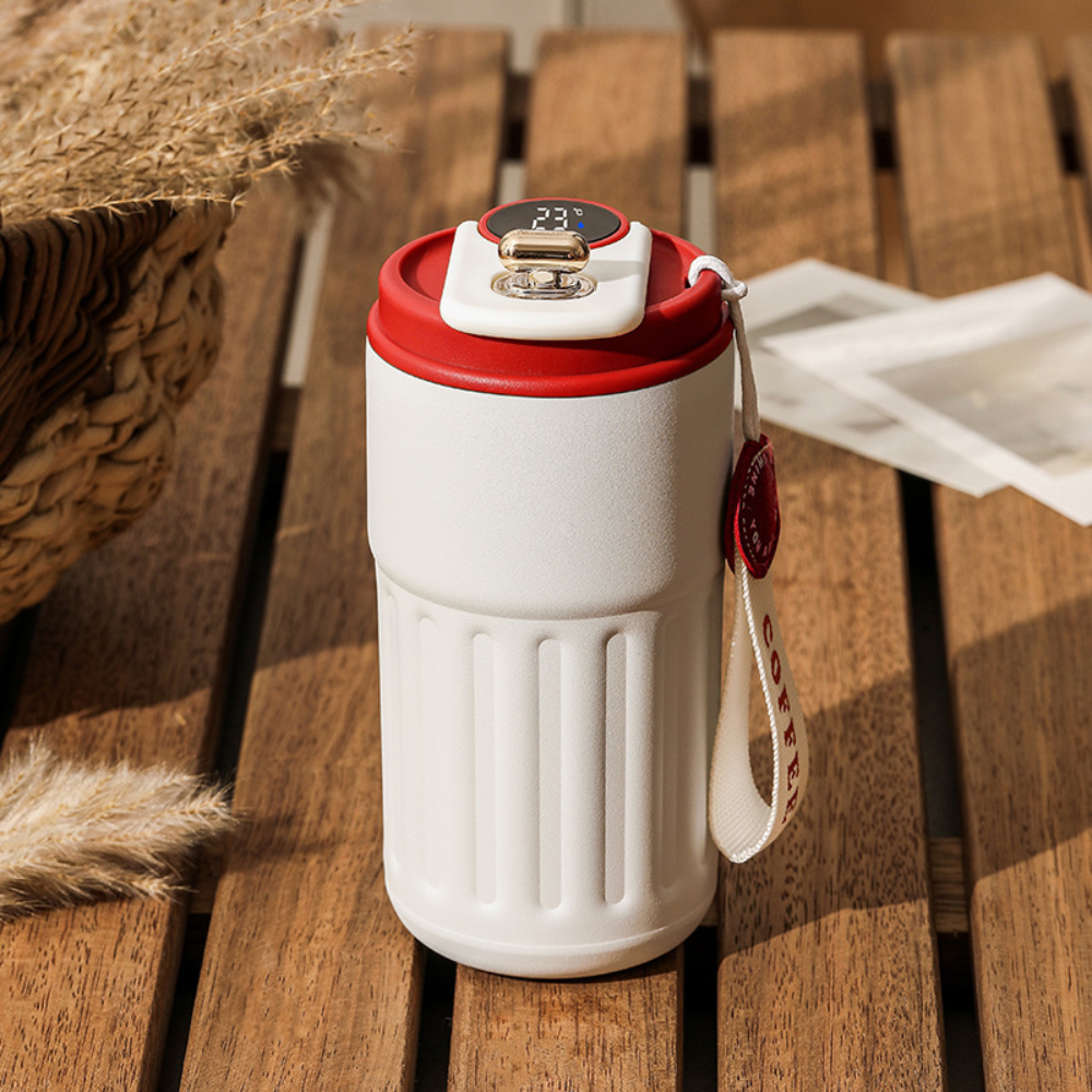 CozyCup™ | De Slimme Thermosbeker die Warmte en/of Kou Bewaakt
