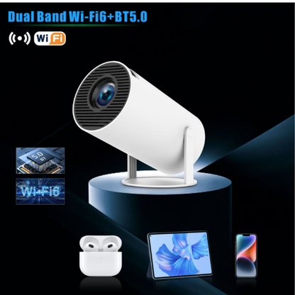 4K Android11 Projector | Mini Beamer Dual WiFi