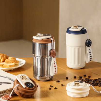 CozyCup™ | De Slimme Thermosbeker die Warmte en/of Kou Bewaakt