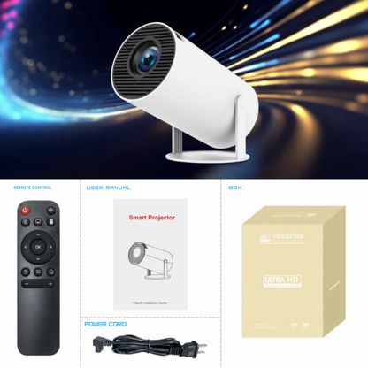 4K Android11 Projector | Mini Beamer Dual WiFi