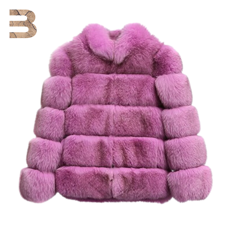Faux Fox fur coat