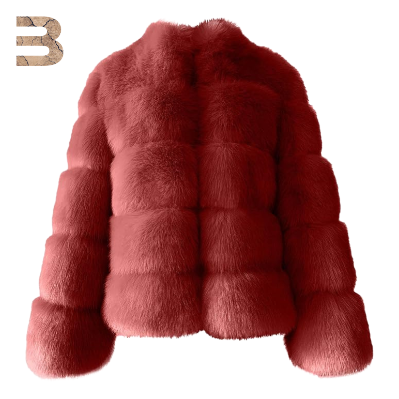 Faux Fox fur coat