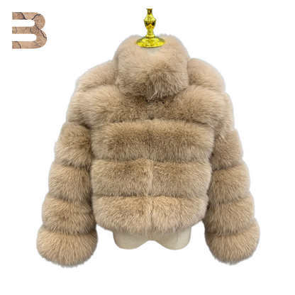 Faux Fox fur coat