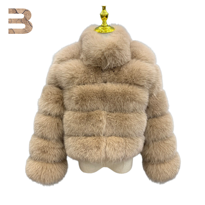 Faux Fox fur coat