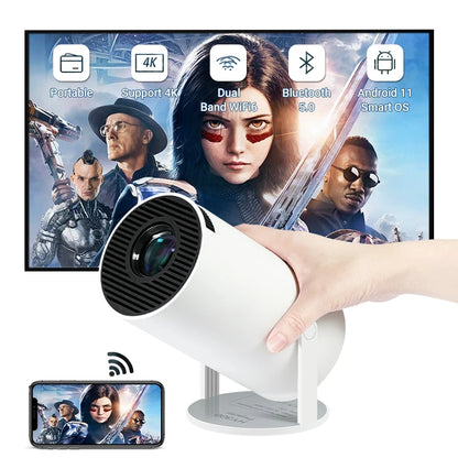 4K Android11 Projector | Mini Beamer Dual WiFi